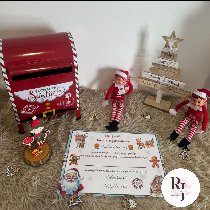Pack personalizado Elfo travieso de navidad Elfa Niña