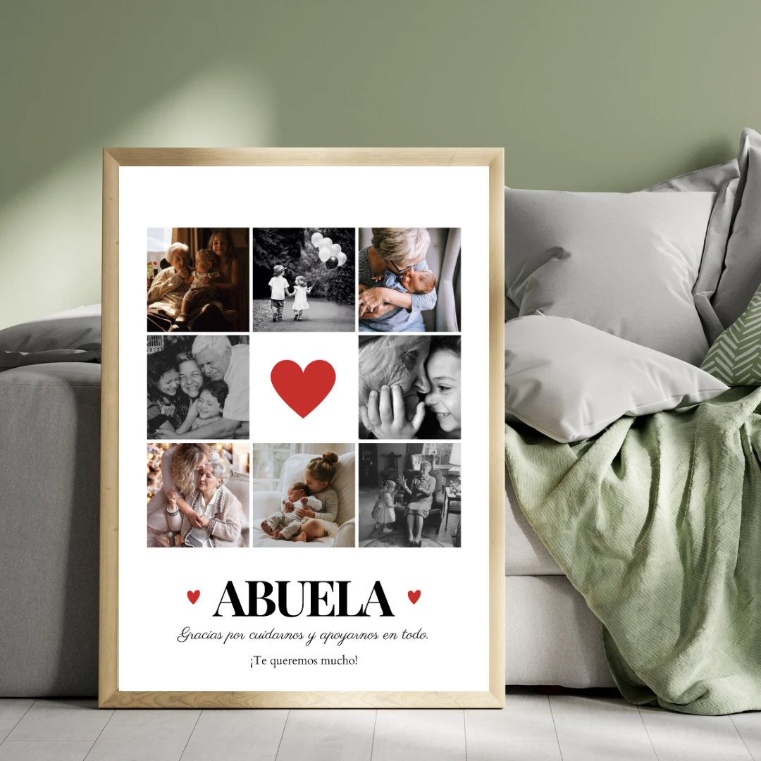 Lámina personalizada "Abuela corazón"