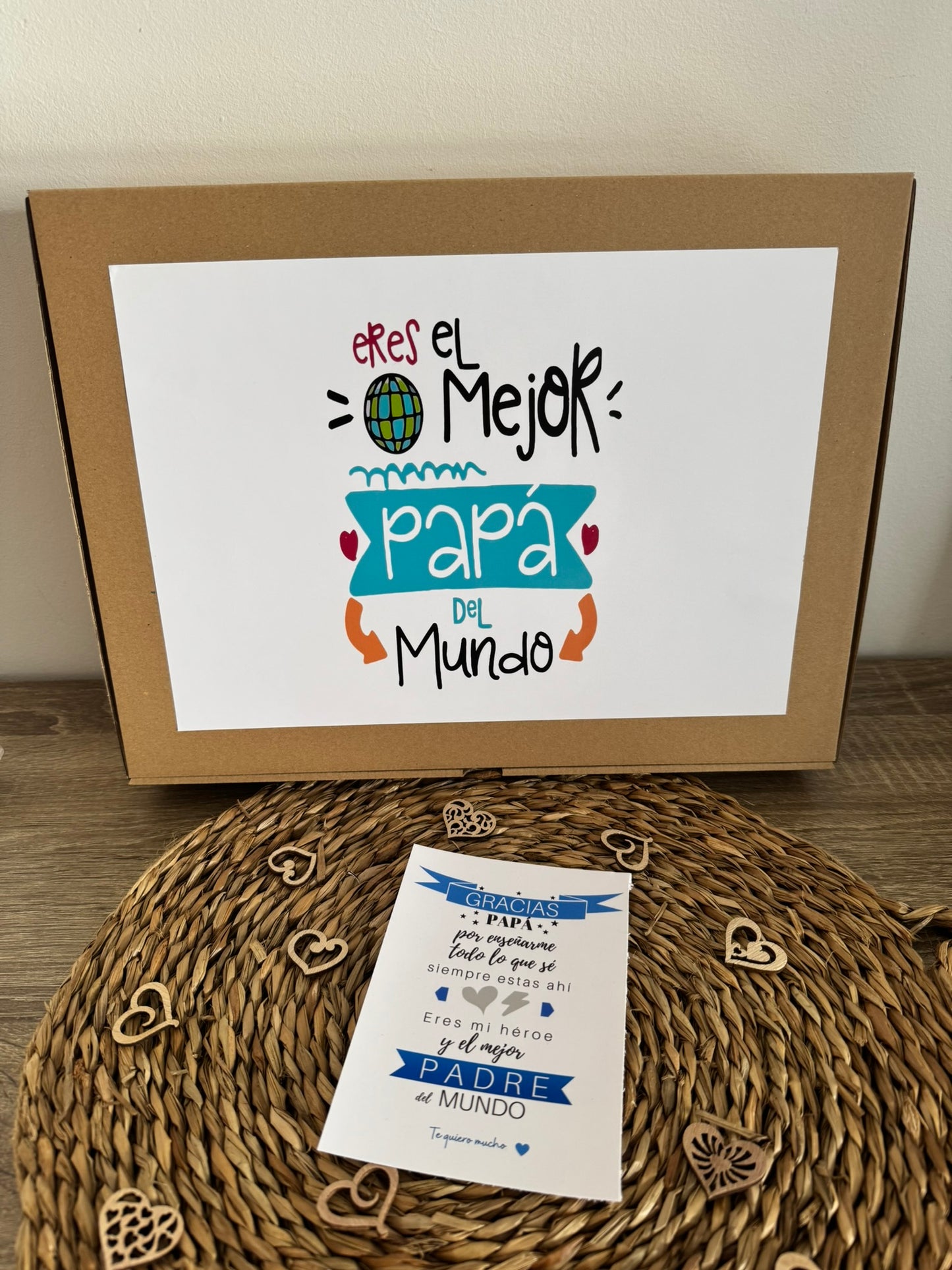 Pack día del padre Lámina personalizada papá "Superhéroe" + Taza+ Llavero