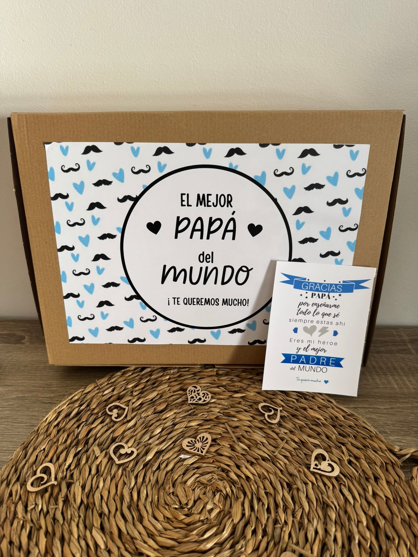 Taza + llavero papá en camino