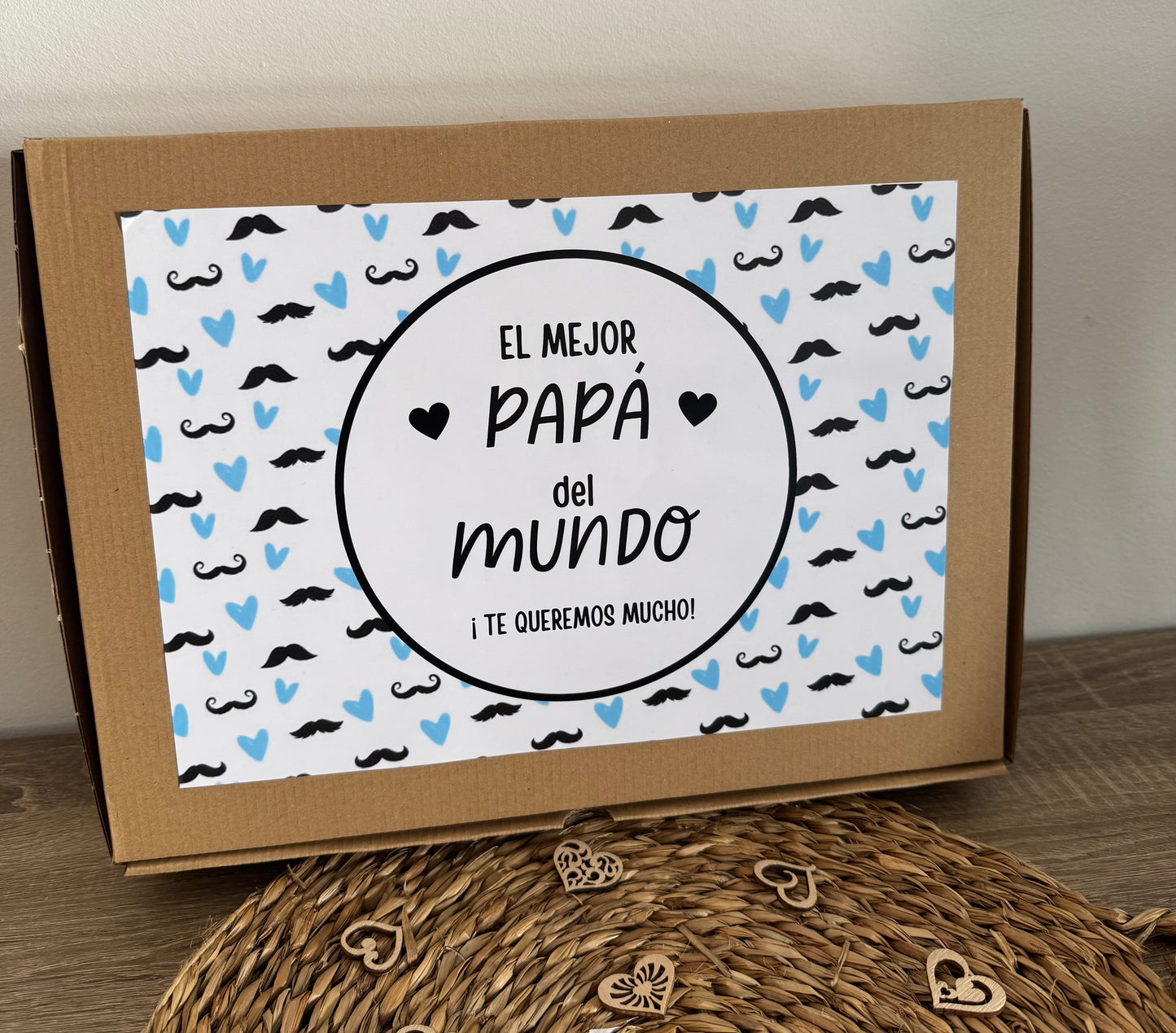 Lámina personalizada papá "este año estaré en la barriguita de mami"