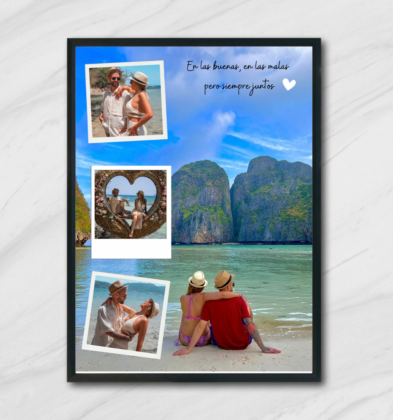 Lámina personalizada pareja fotos