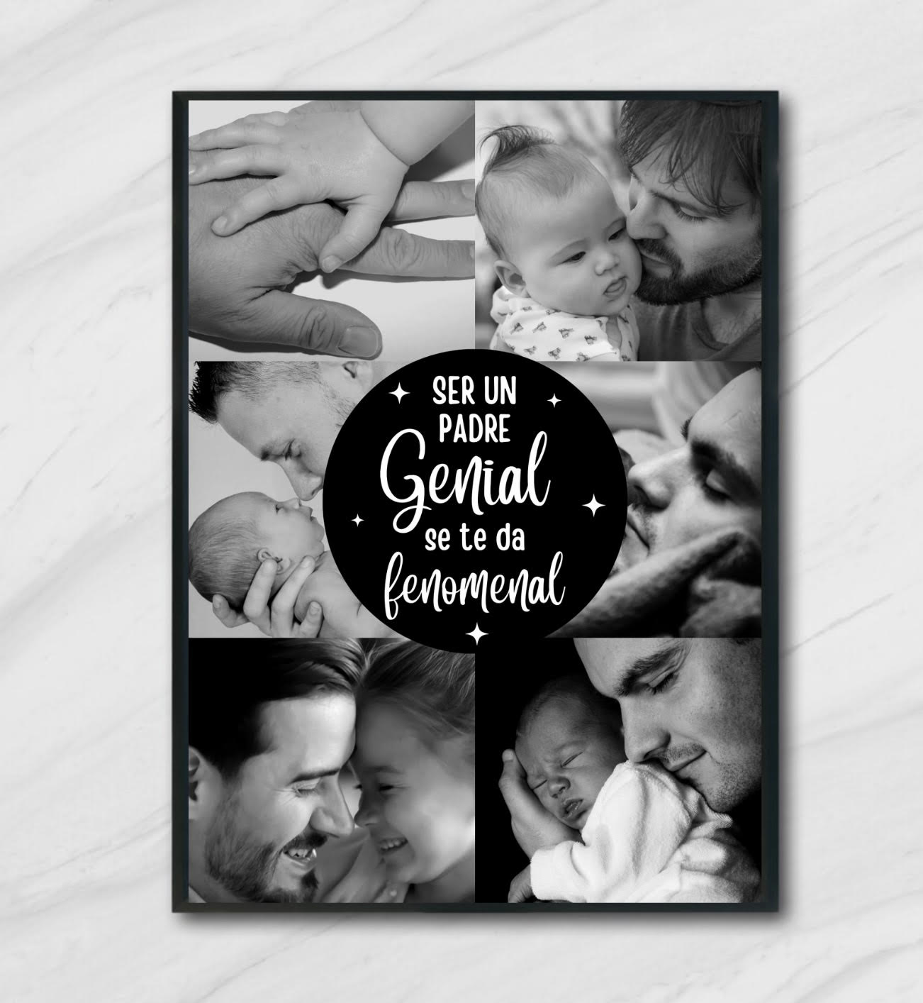 Lámina personalizada papá "Ser un padre genial se te da fenomenal"