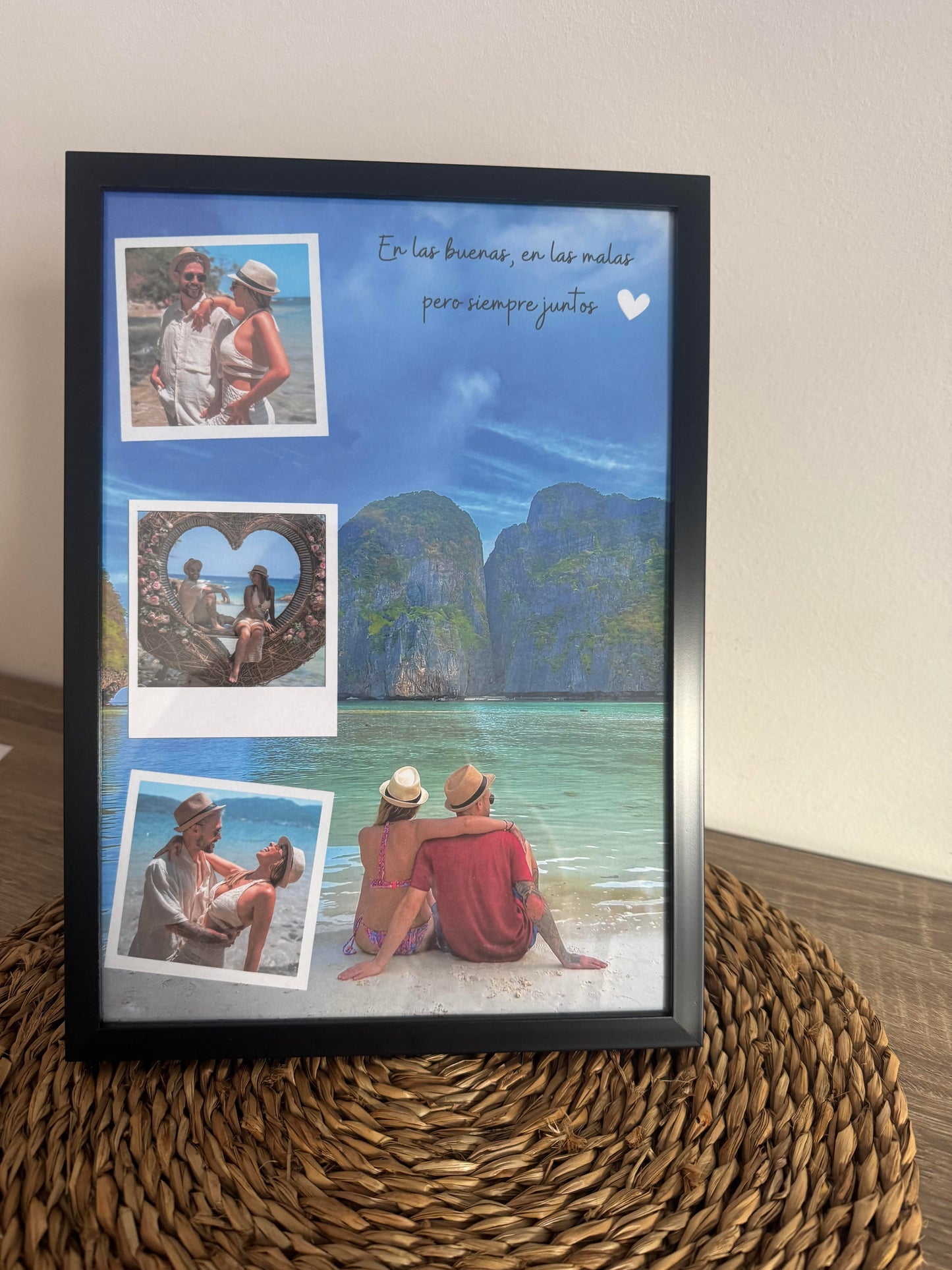 Lámina personalizada pareja fotos