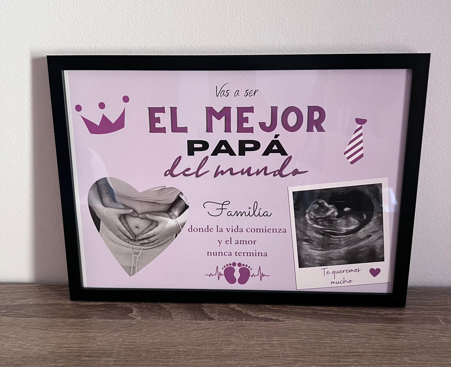 Lámina personalizada "Vas a ser el mejor papá del mundo"