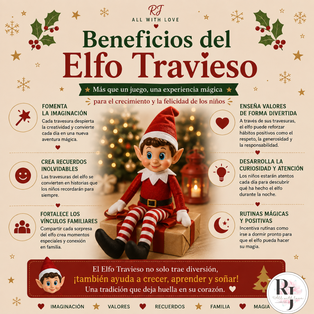 Pack Especial  Elfo Travieso Personalizado + Llave Mágica + Mini Pinball