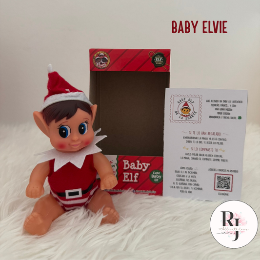 Mini elfo navidad Baby elf Elvie niña elfa baby 13 cm  Elves Behaving Badly