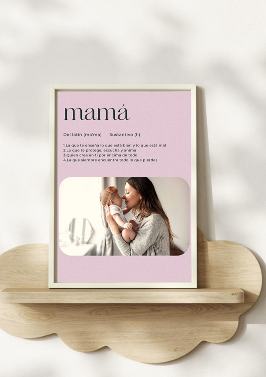 Lámina personalizada "Definición mamá"