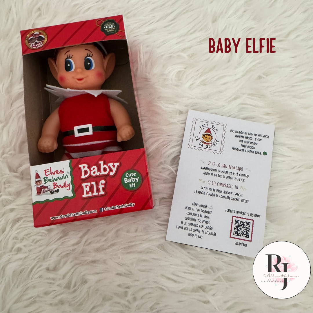 Mini elfo navidad Baby elf Elvie niño elfo baby 13 cm  Elves Behaving Badly