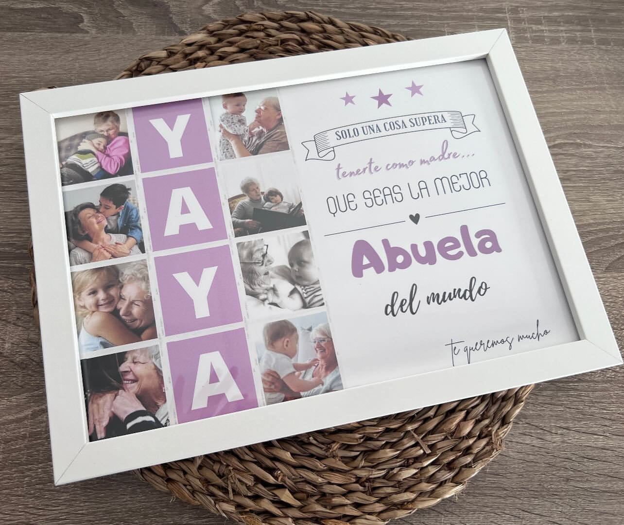 Lámina personalizada "Solo una cosa supera tenerte como madre, que seas la mejor abuela"
