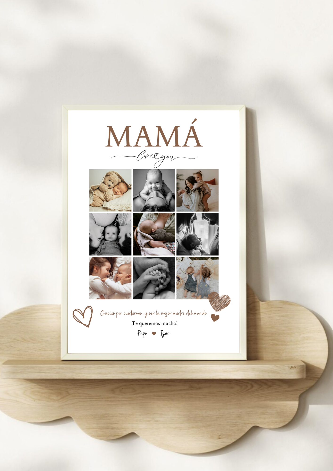 Lámina personalizada mamá "Love you"