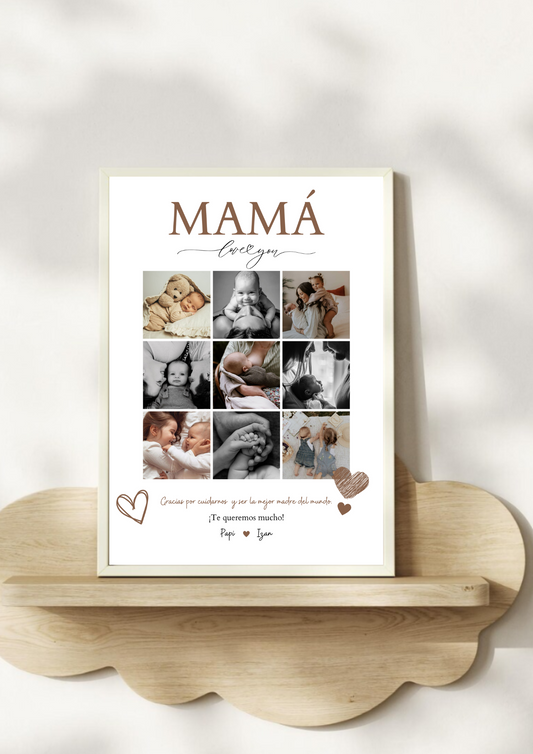 Lámina personalizada mamá "Love you"