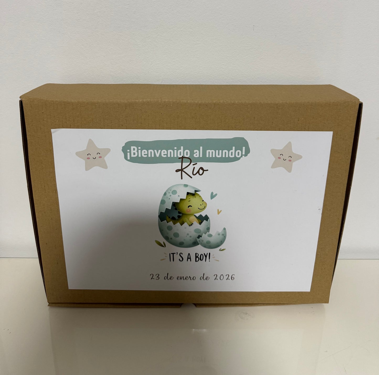 Lámina de nacimiento básica "Dinosaurio"