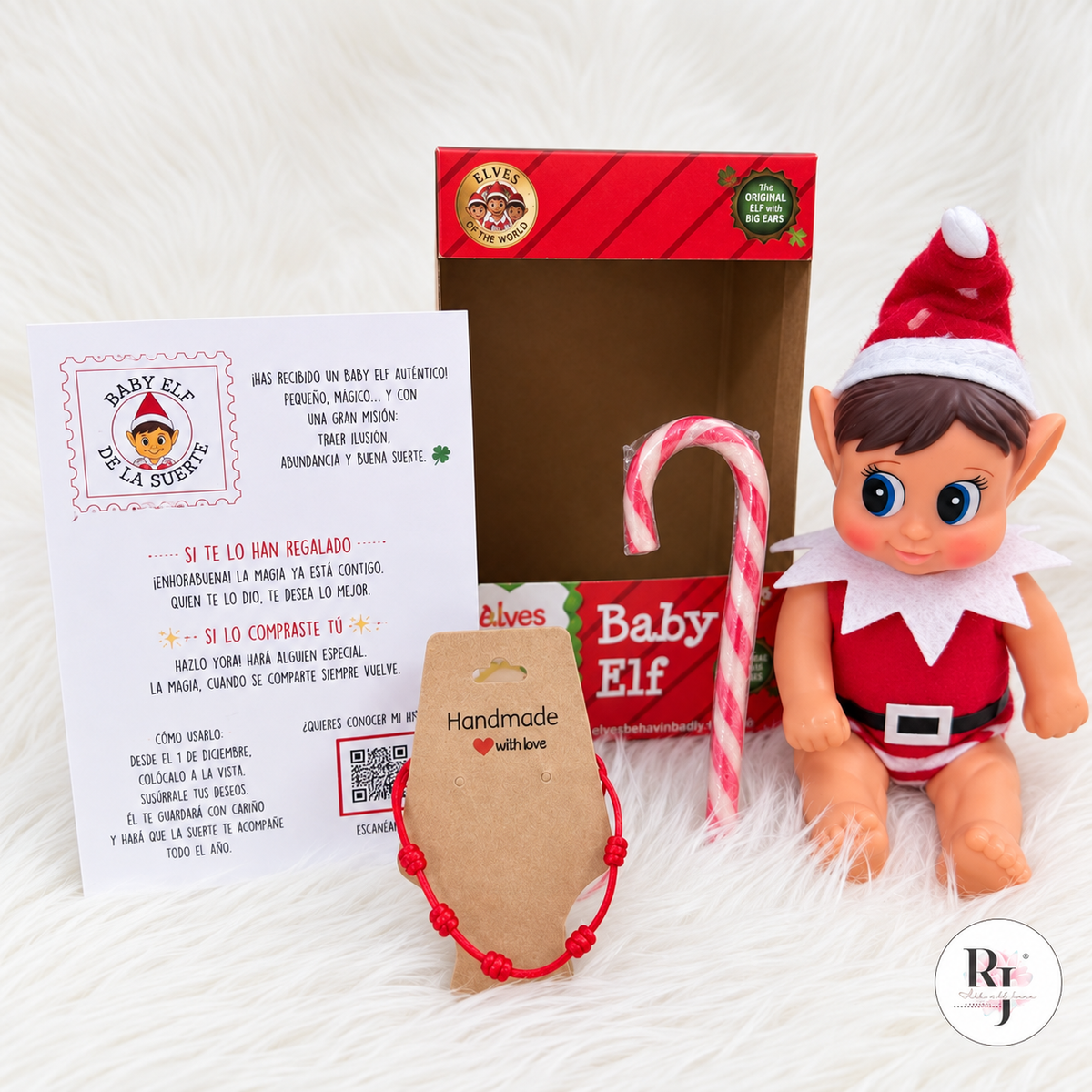 Mini Elfo de Navidad- Baby Elf Elves Behavin Badly 13cm- Elfo de la suerte