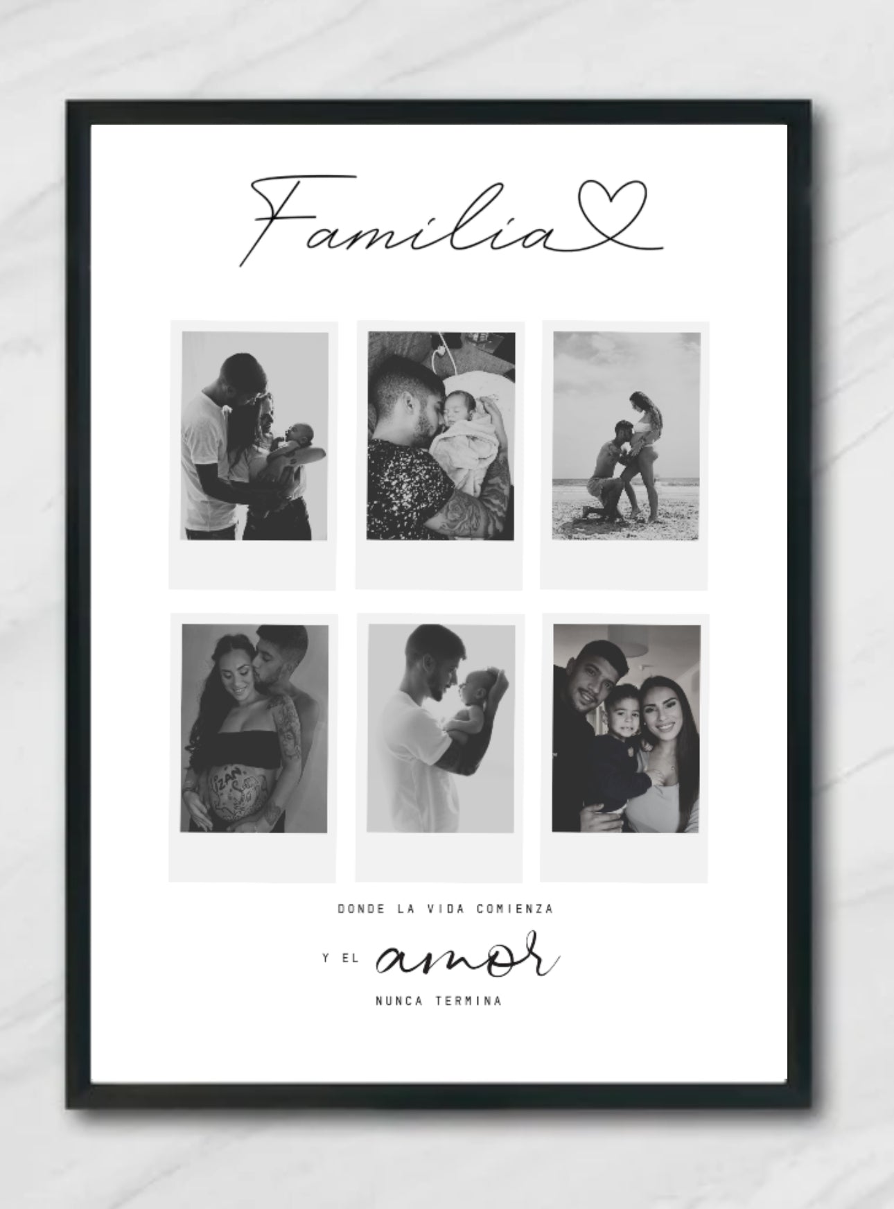 Pack día del padre Lámina personalizada "Familia" + Taza