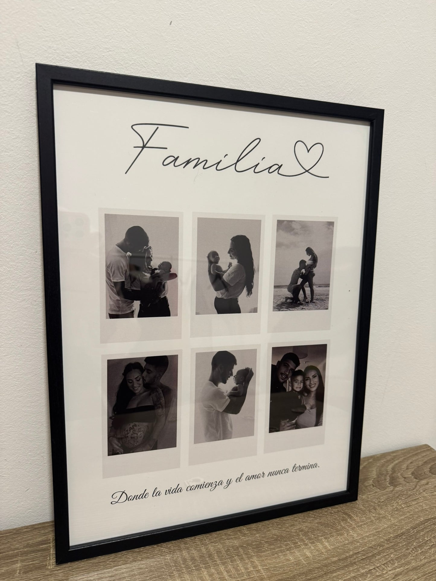 Lámina personalizada  "Familia 6 fotos"