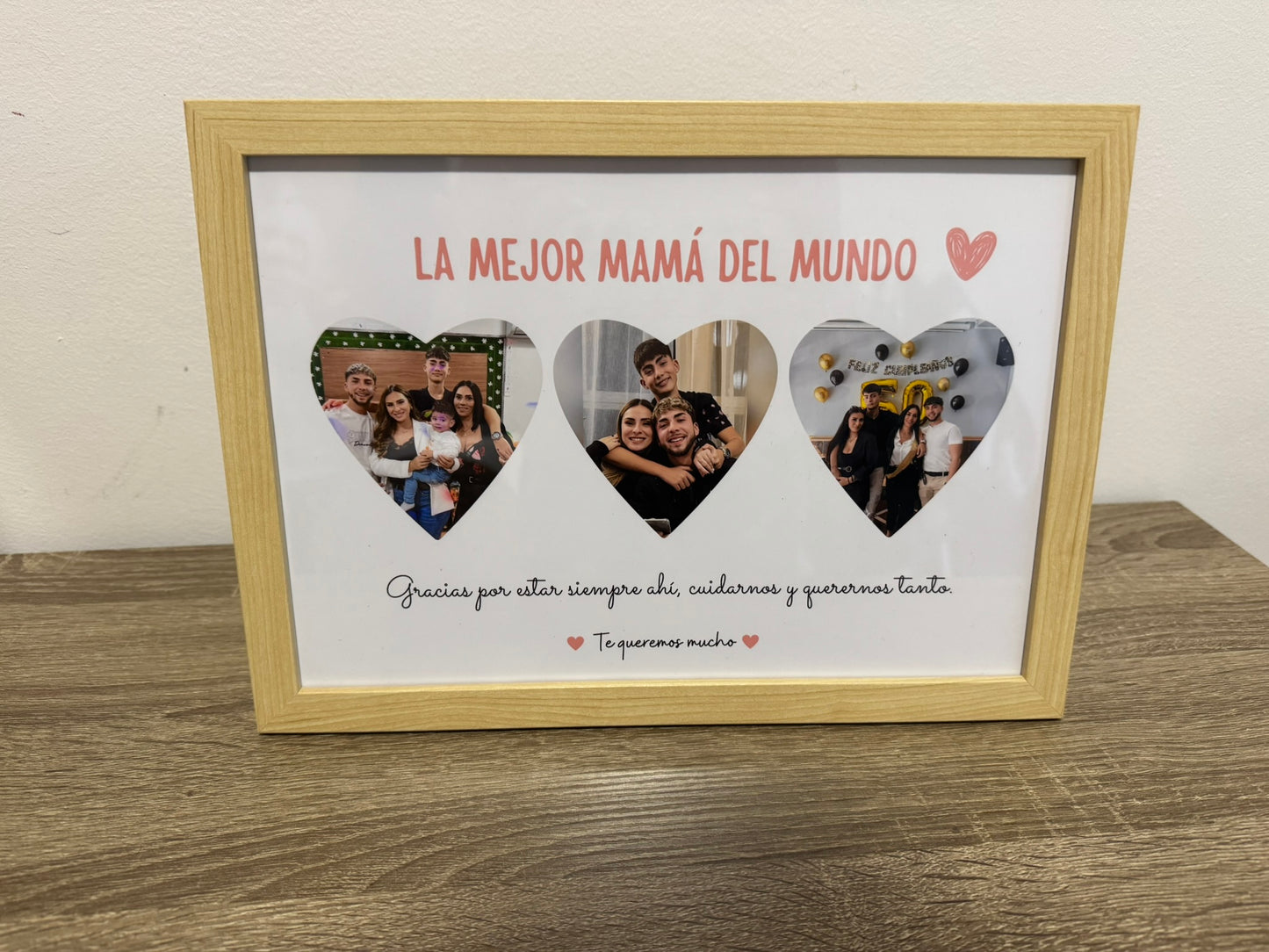 Lámina personalizada " mamá corazones"