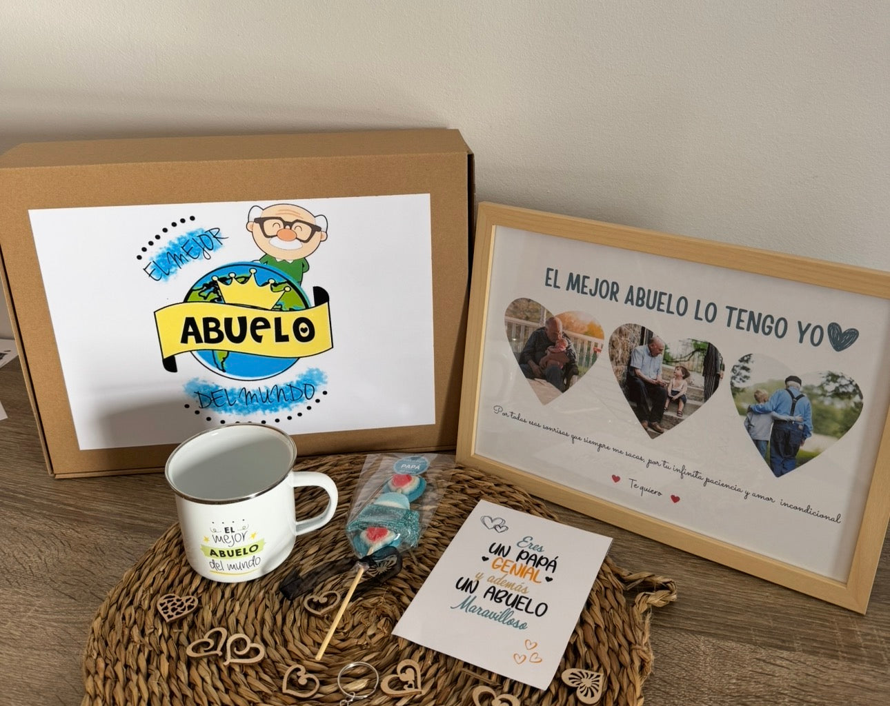 Pack día del padre Lámina personalizada "Abuelo" + Taza
