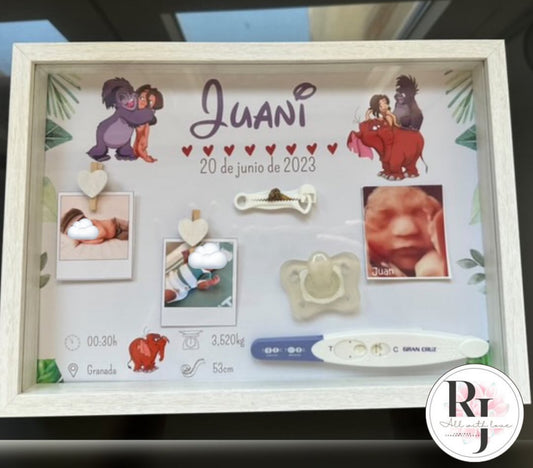 Guarda recuerdos nacimiento bebé recién nacido Tarzán