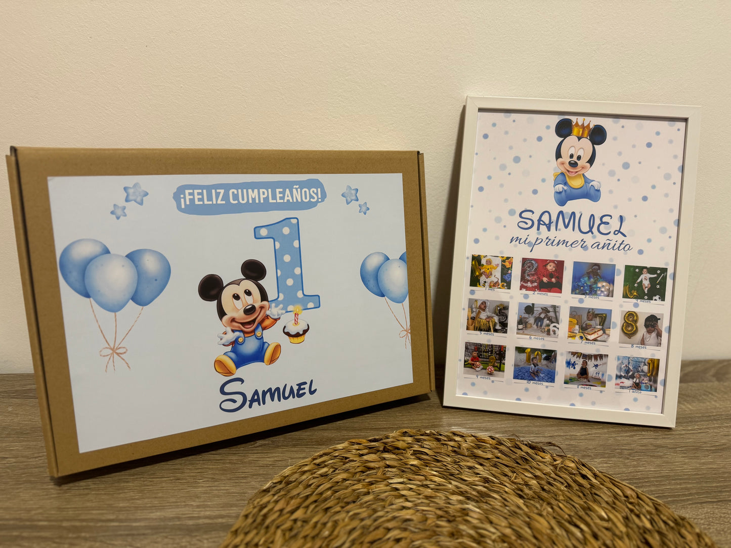 Lámina "Mi primer añito" Mickey