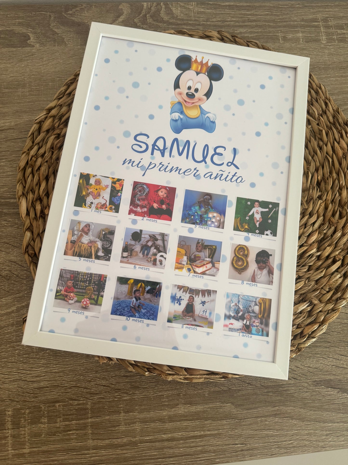 Lámina "Mi primer añito" Mickey