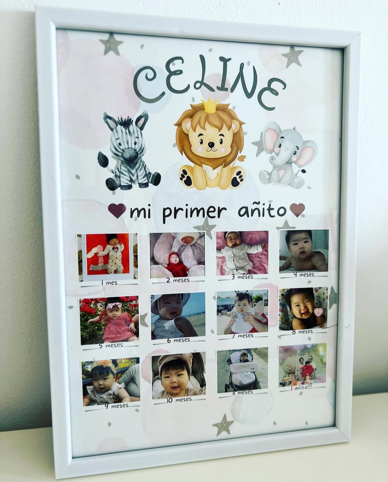 Lámina "Mi primer añito" animalitos