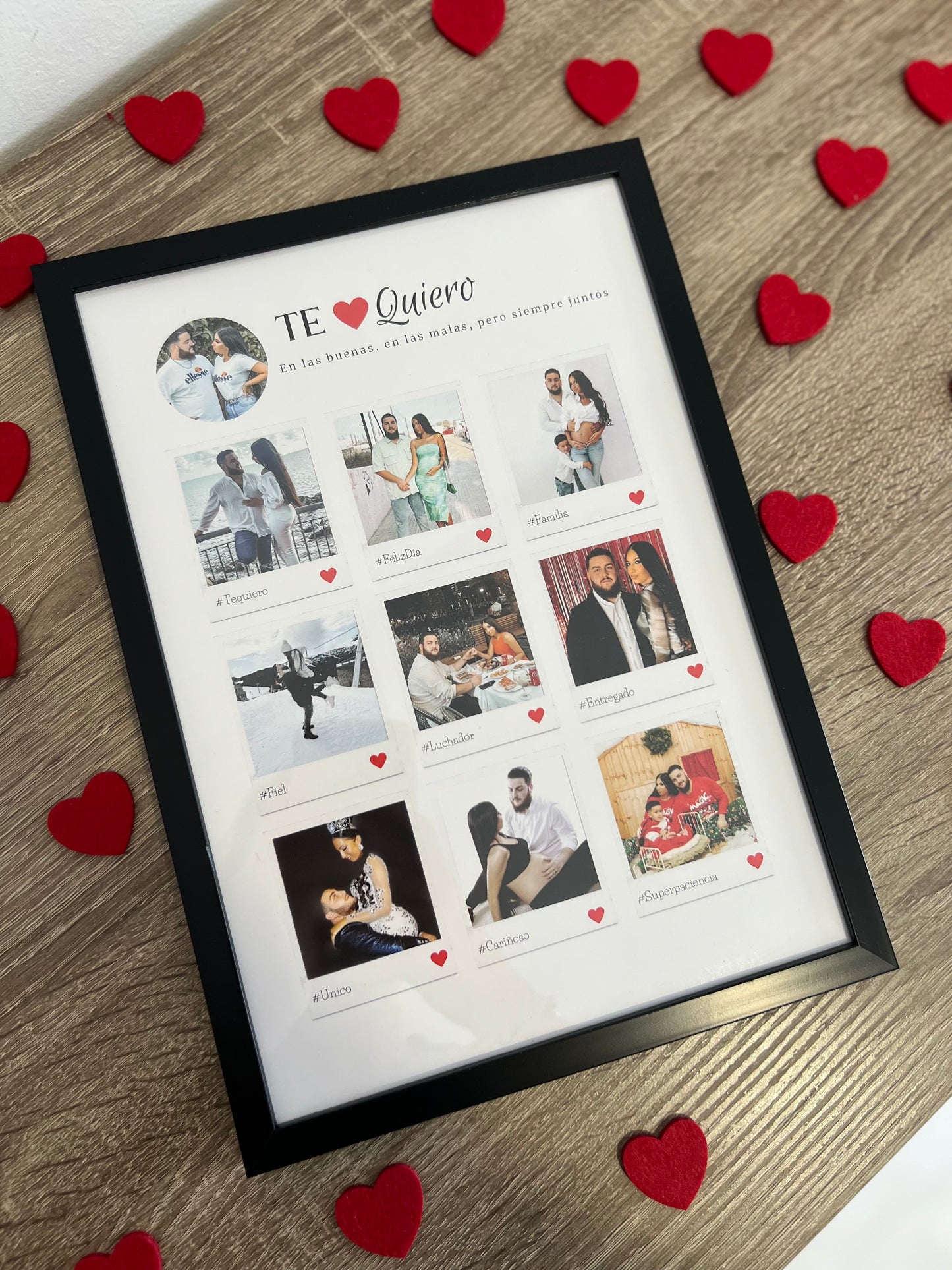 Lámina personalizada  pareja  "Te quiero"