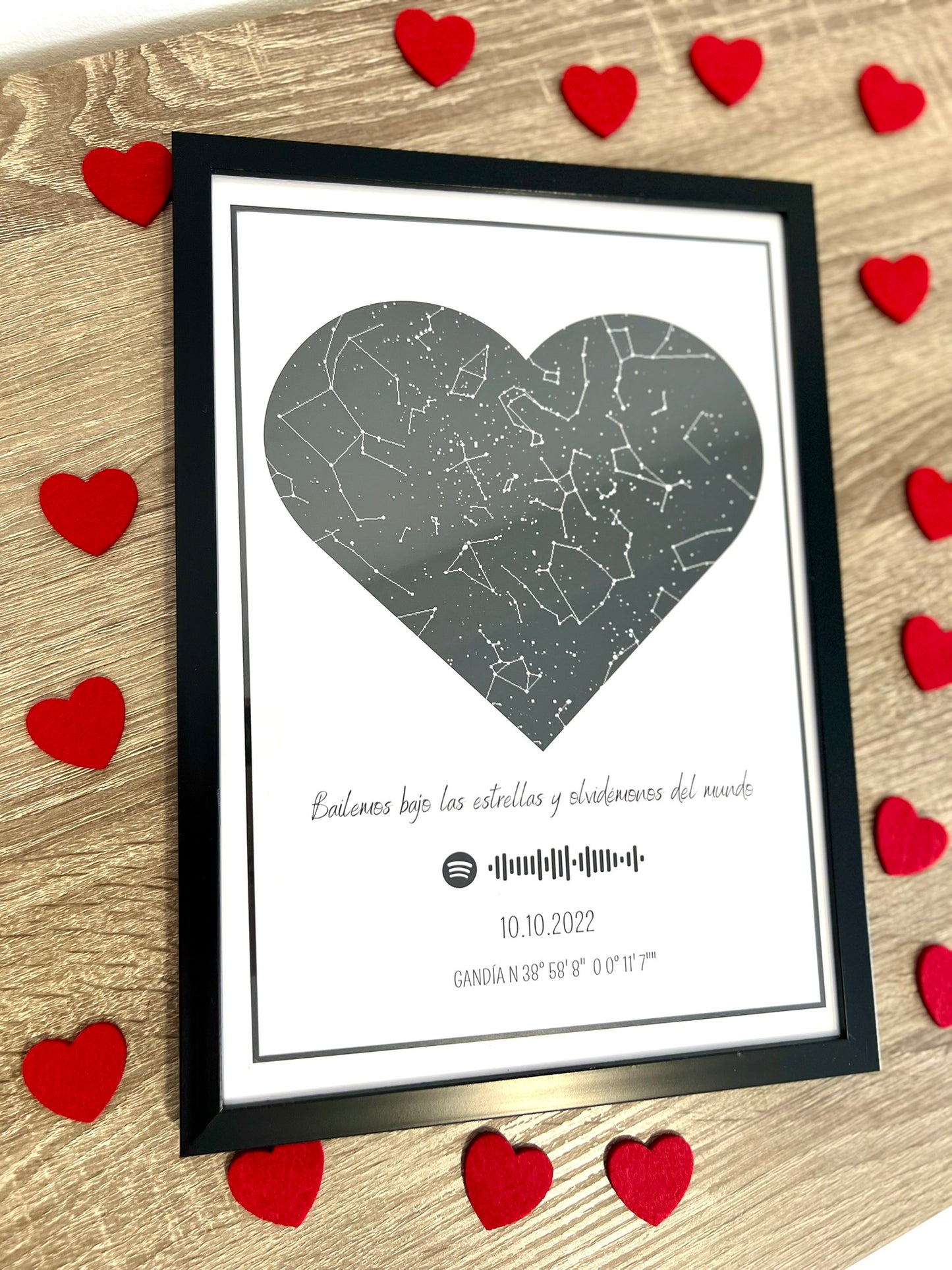 Lámina personalizada pareja  "Mapa estelar"