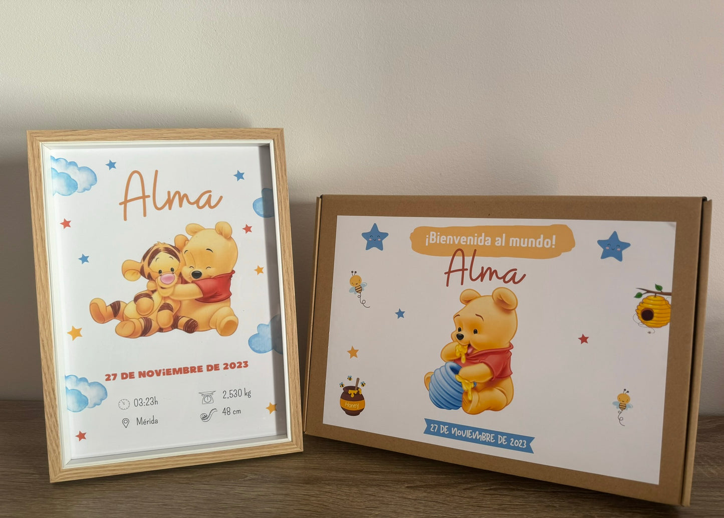 Lámina de nacimiento básica "Winnie the pooh"