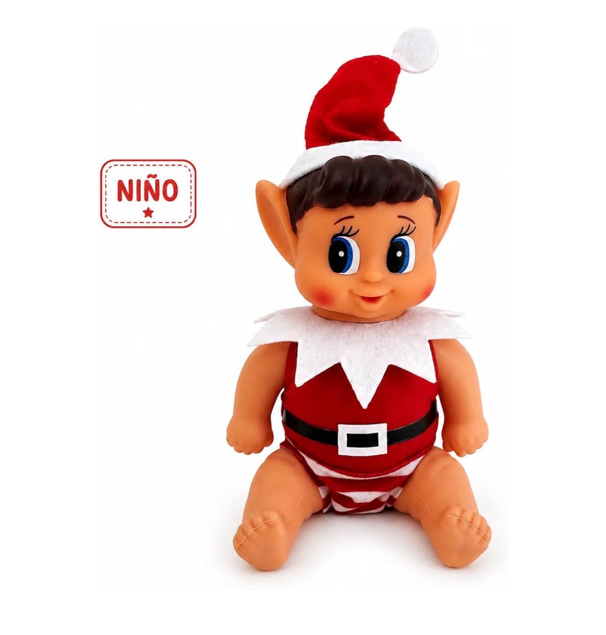 Mini Elfo de Navidad- Baby Elf Elves Behavin Badly 13cm- Elfo de la suerte