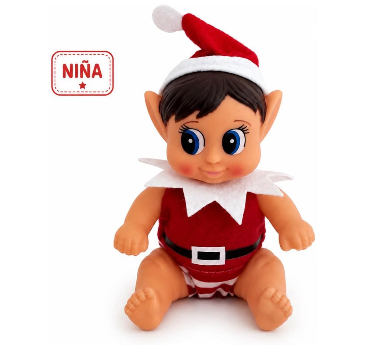Mini Elfo de Navidad- Baby Elf Elves Behavin Badly 13cm- Elfo de la suerte