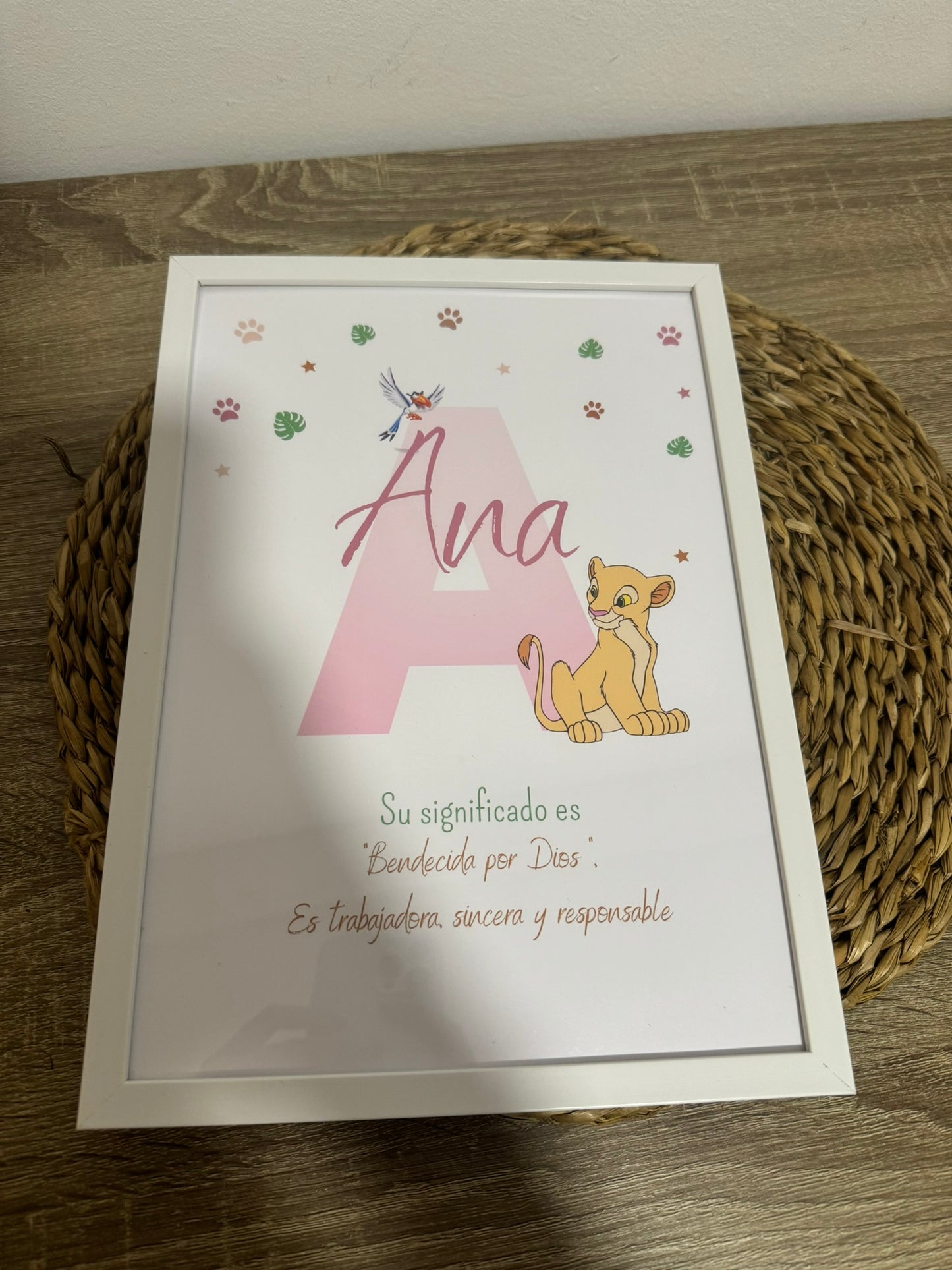 Lámina inicial significado "Nala Rey León"