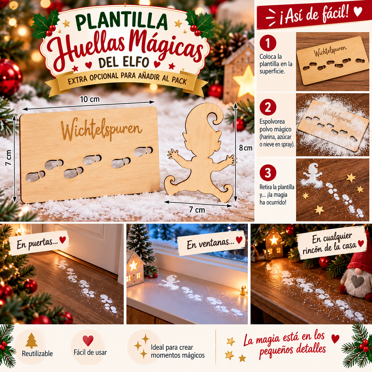 Pack Especial  Elfo Travieso Personalizado + Llave Mágica + Mini Pinball