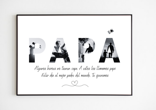 Lámina personalizada "Papá fotos"