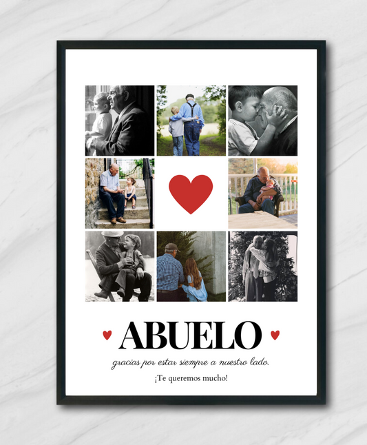 Lámina personalizada "Abuelo corazón"