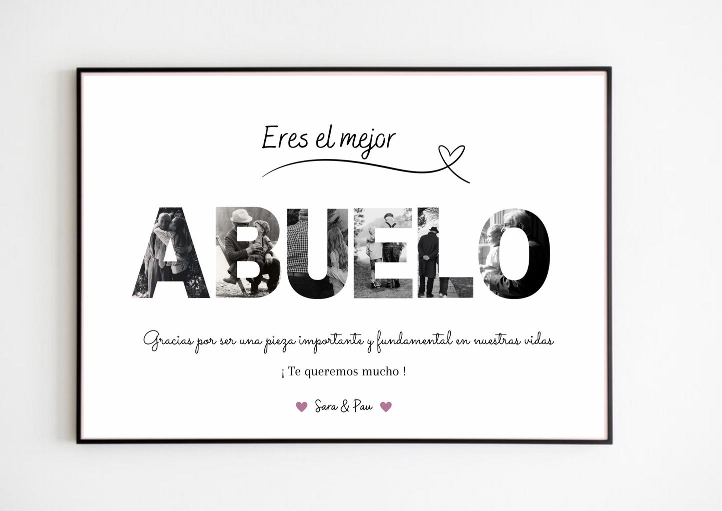 Lámina personalizada "Eres el mejor abuelo"