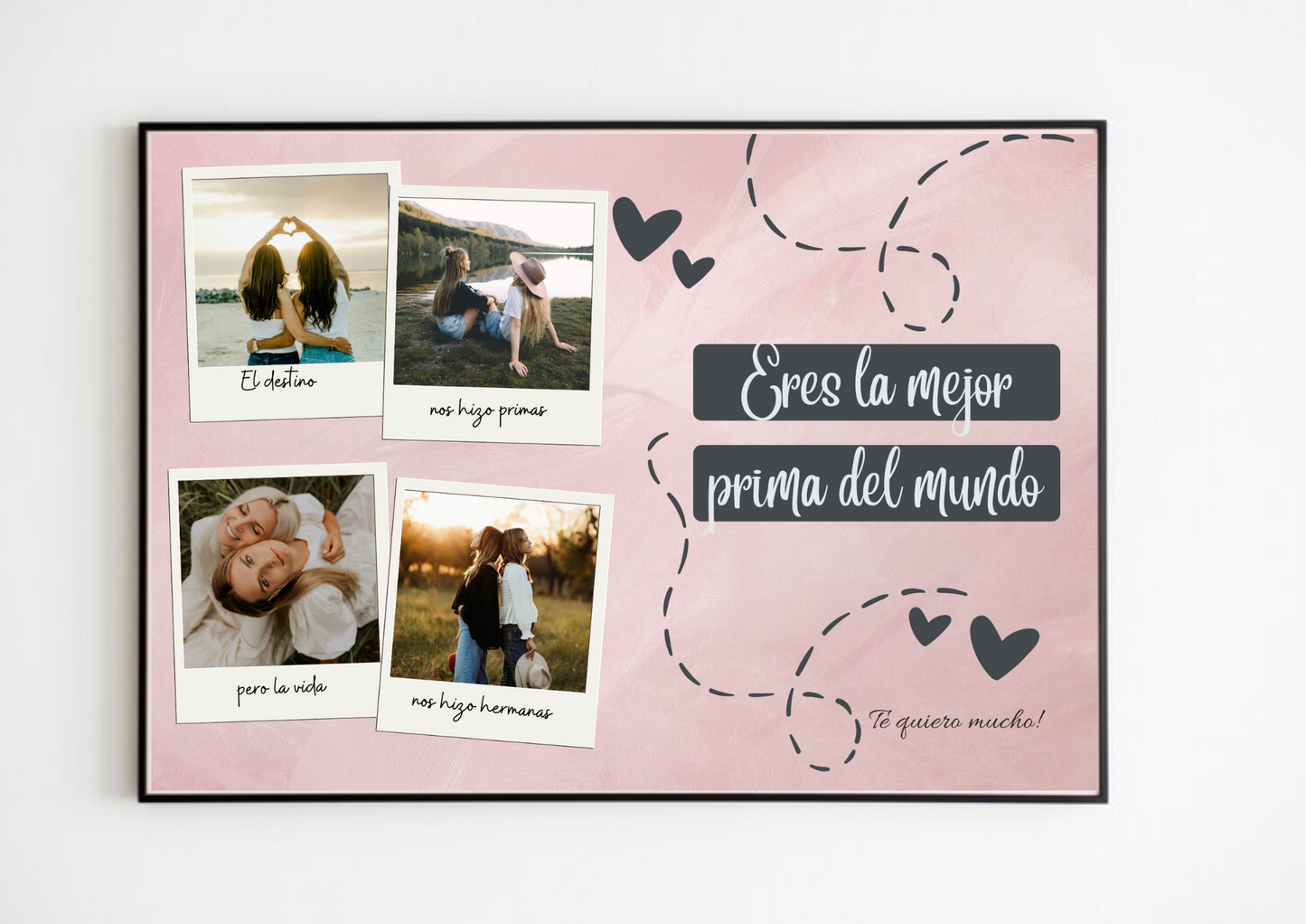 Lámina personalizada "Eres la mejor prima del mundo"