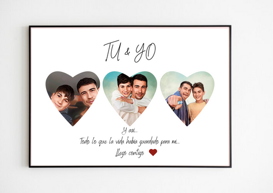 Lámina personalizada  "Tu y yo familia"