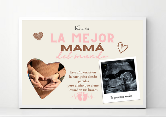 Lámina personalizada "Vas a ser la mejor mamá"