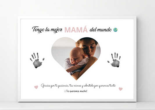Lámina personalizada "Huellas mamá"