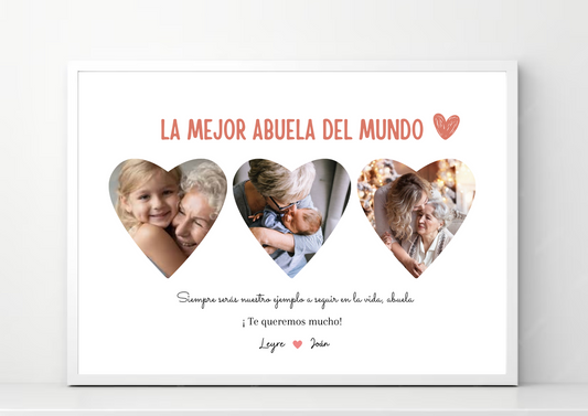 Lámina personalizada "La mejor abuela la tengo yo"