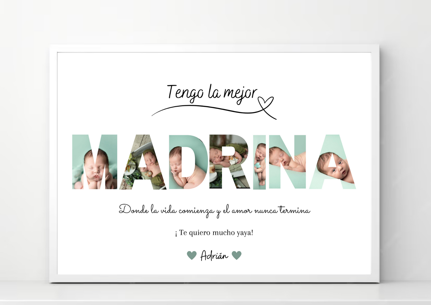 Cuadro madrina bautizo