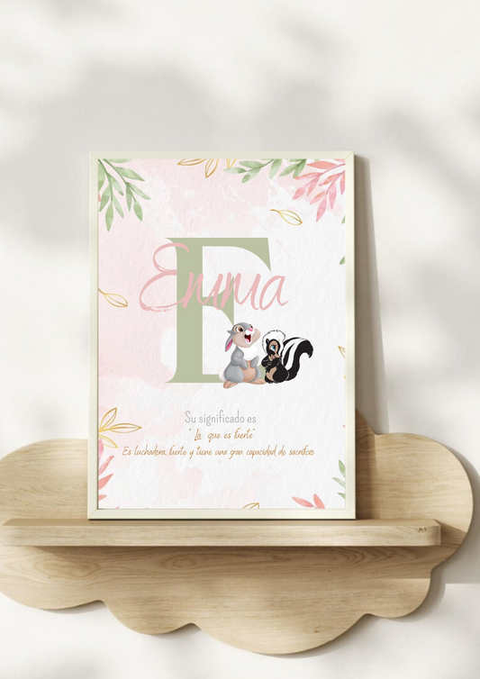 Lámina inicial significado "Bambi"