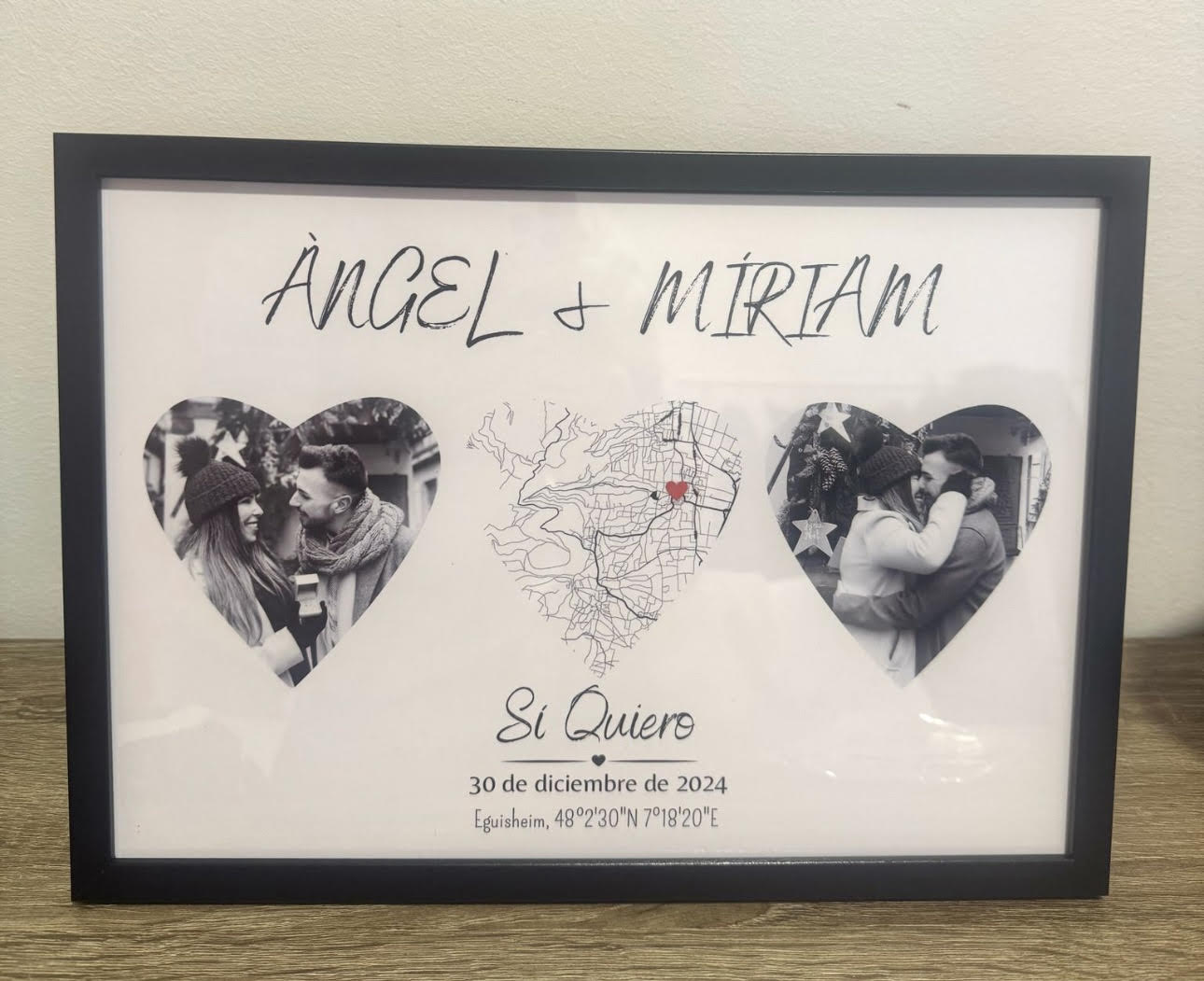 Lámina personalizada pareja " Nuestro momento especial "