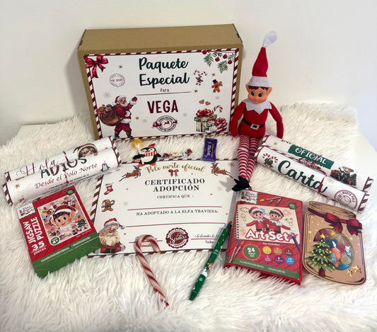 Pack Elfo Travieso + Puzzle+ Pinturas